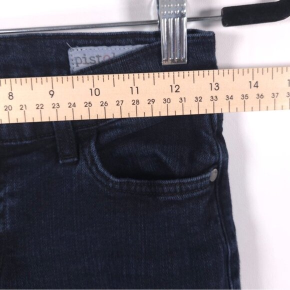 PISTOLA USA🇺🇸MADE Flare Raw Hem Mid Rise Jeans‎ Size 26 - Picture 7 of 13